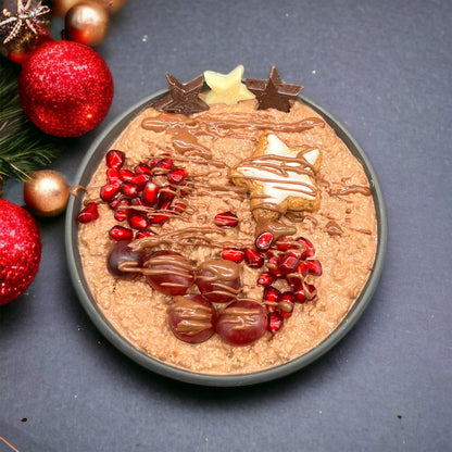 Zubereitetes Porridge Schoko von der Marke Haferreich in einer Schüssel.