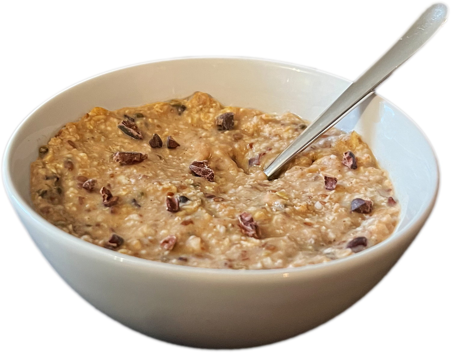 Haferreich Porridge Koffein mit Rohkakao und Guarana.