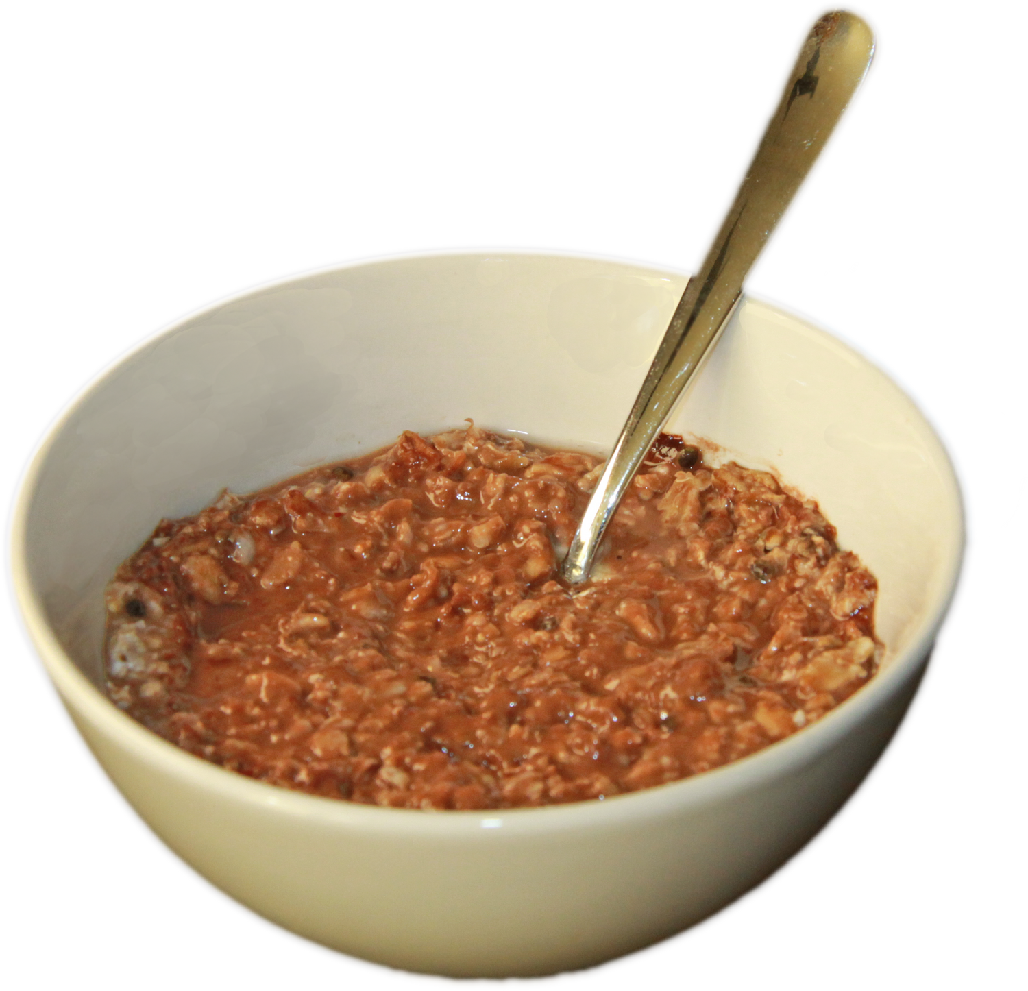 Haferreich Porridge mit kaltgepressten Haferflocken, Rohkakao und gefriergetrockneten Sauerkirschen.